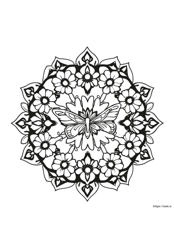 Garden Mandala Coloring Pages