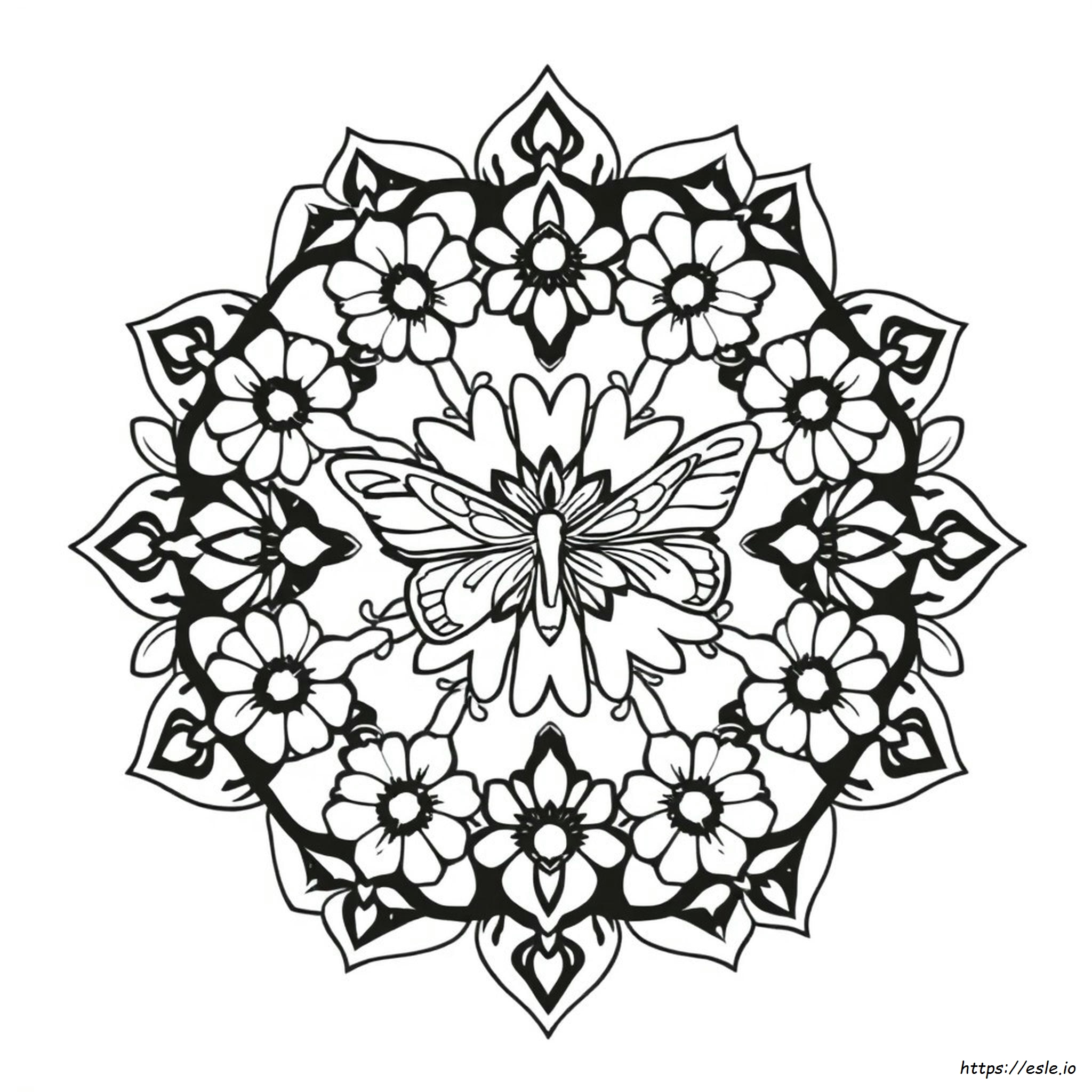 Garden Mandala Coloring Pages