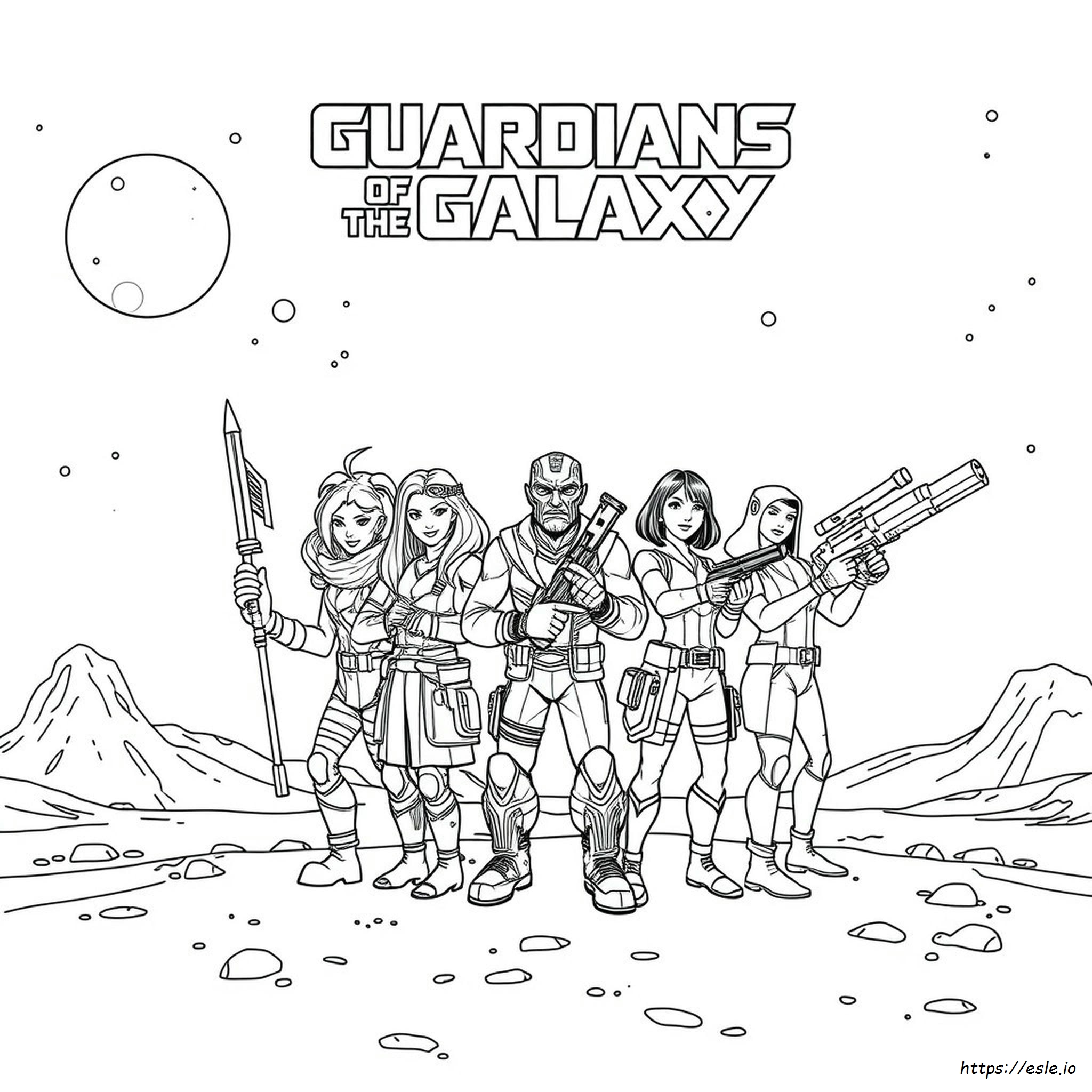 Libro Da Colorare Dei Guardiani Della Galassia
