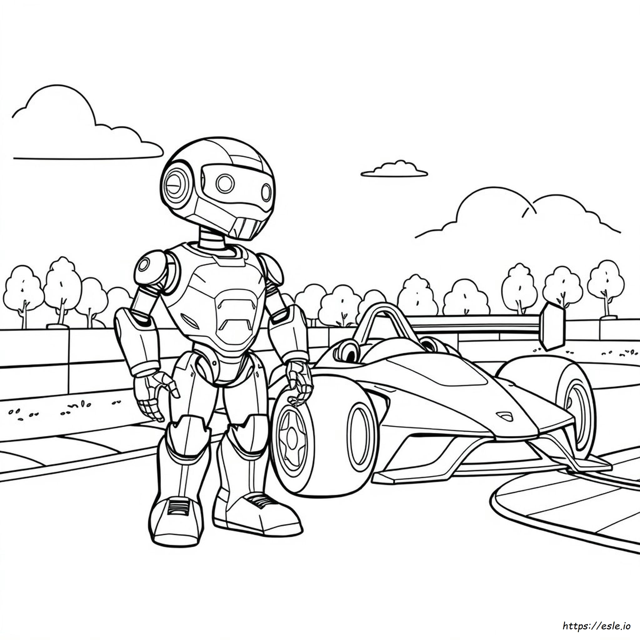 Robot Car Coloring Pages
