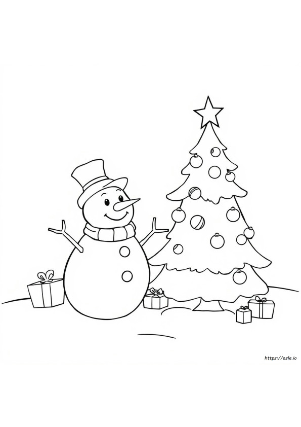 Christmas Coloring Pages Frosty