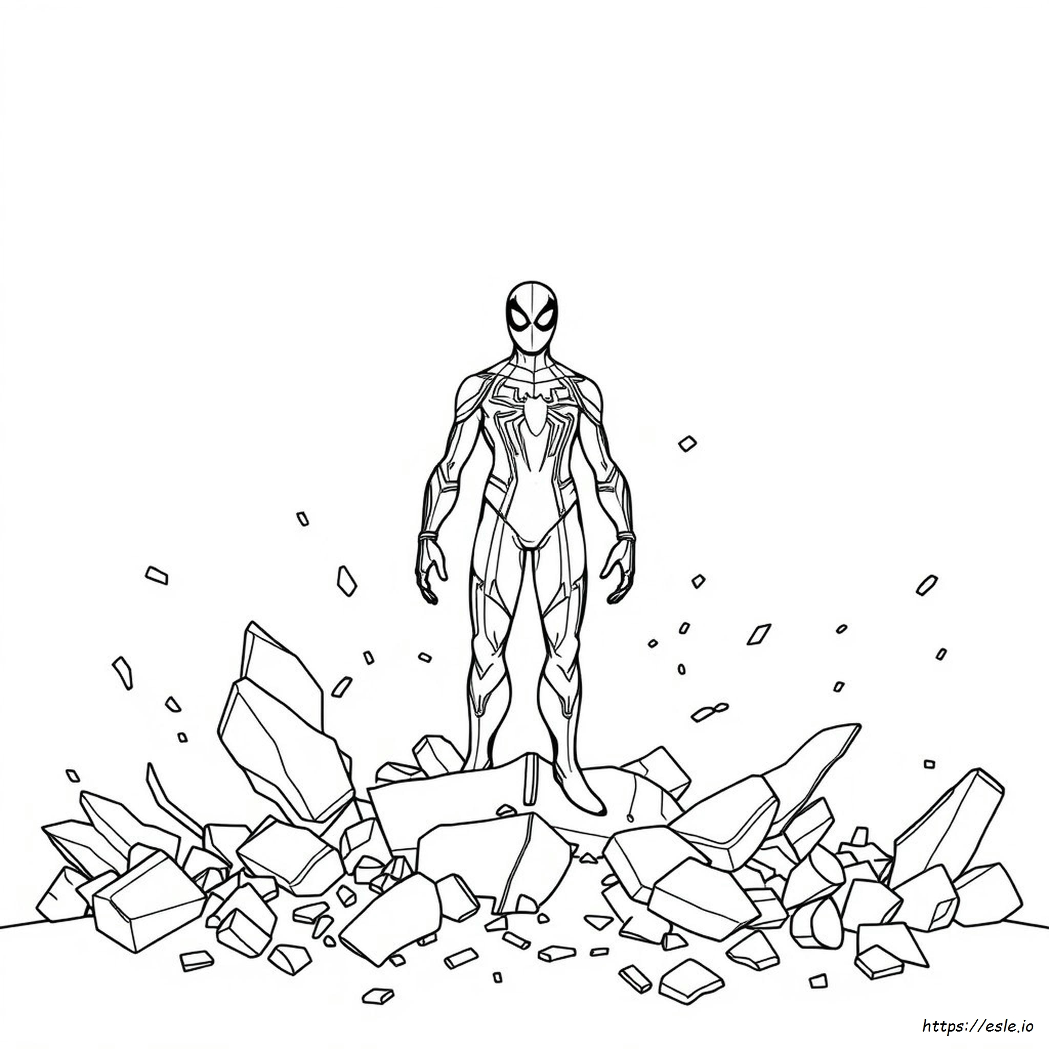 Drawing Infinity War Iron Spider Coloring Pages