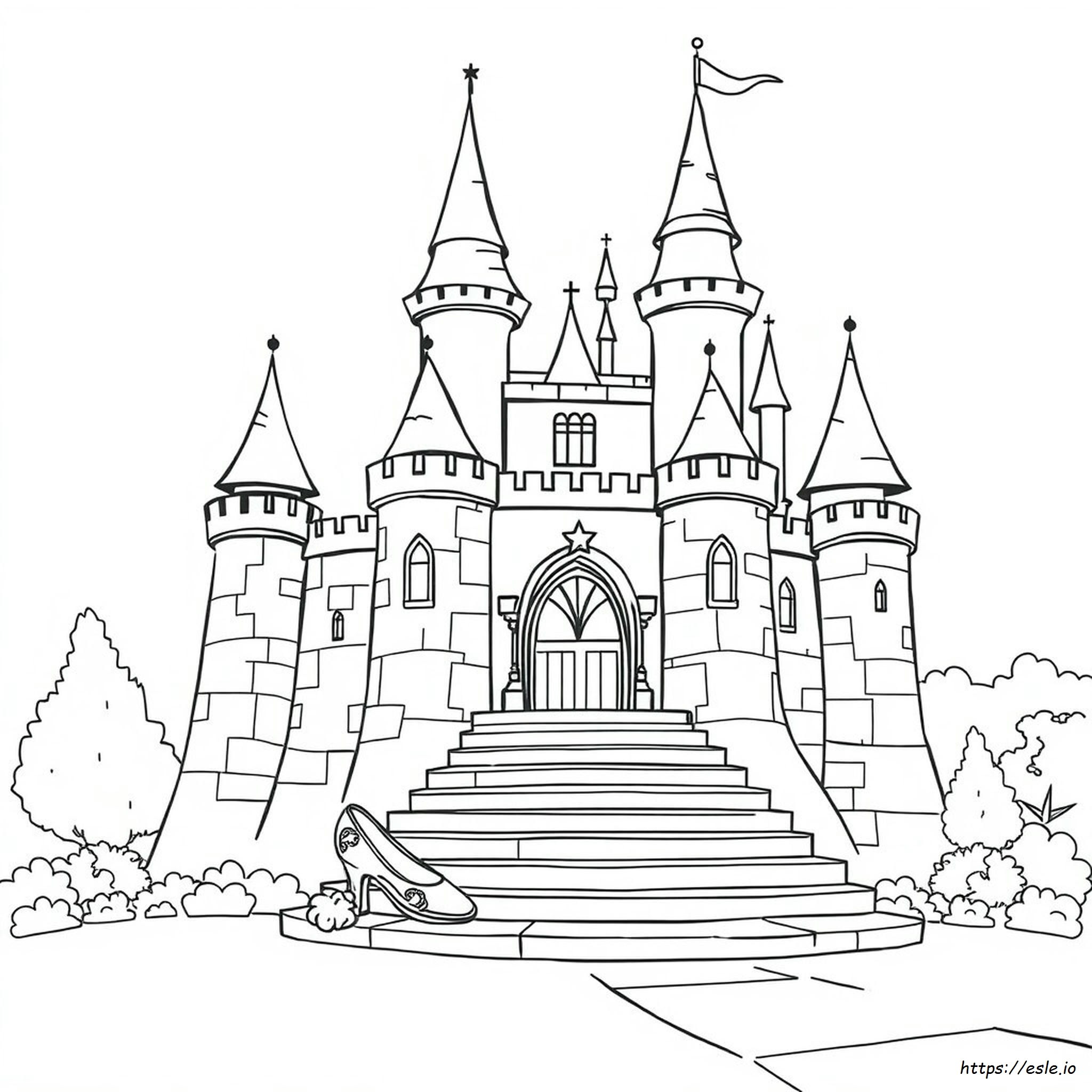 Cinderella Castle Coloring Page