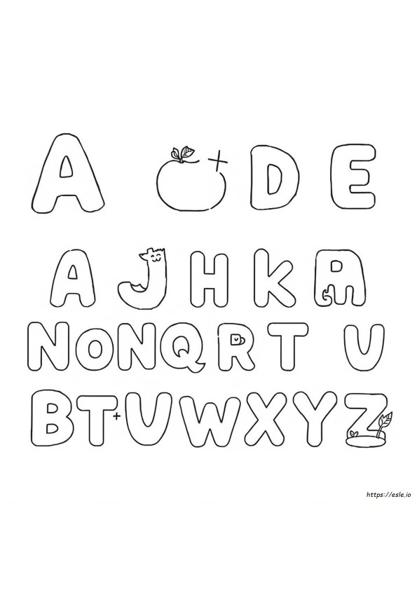 Bible Alphabet Coloring Pages