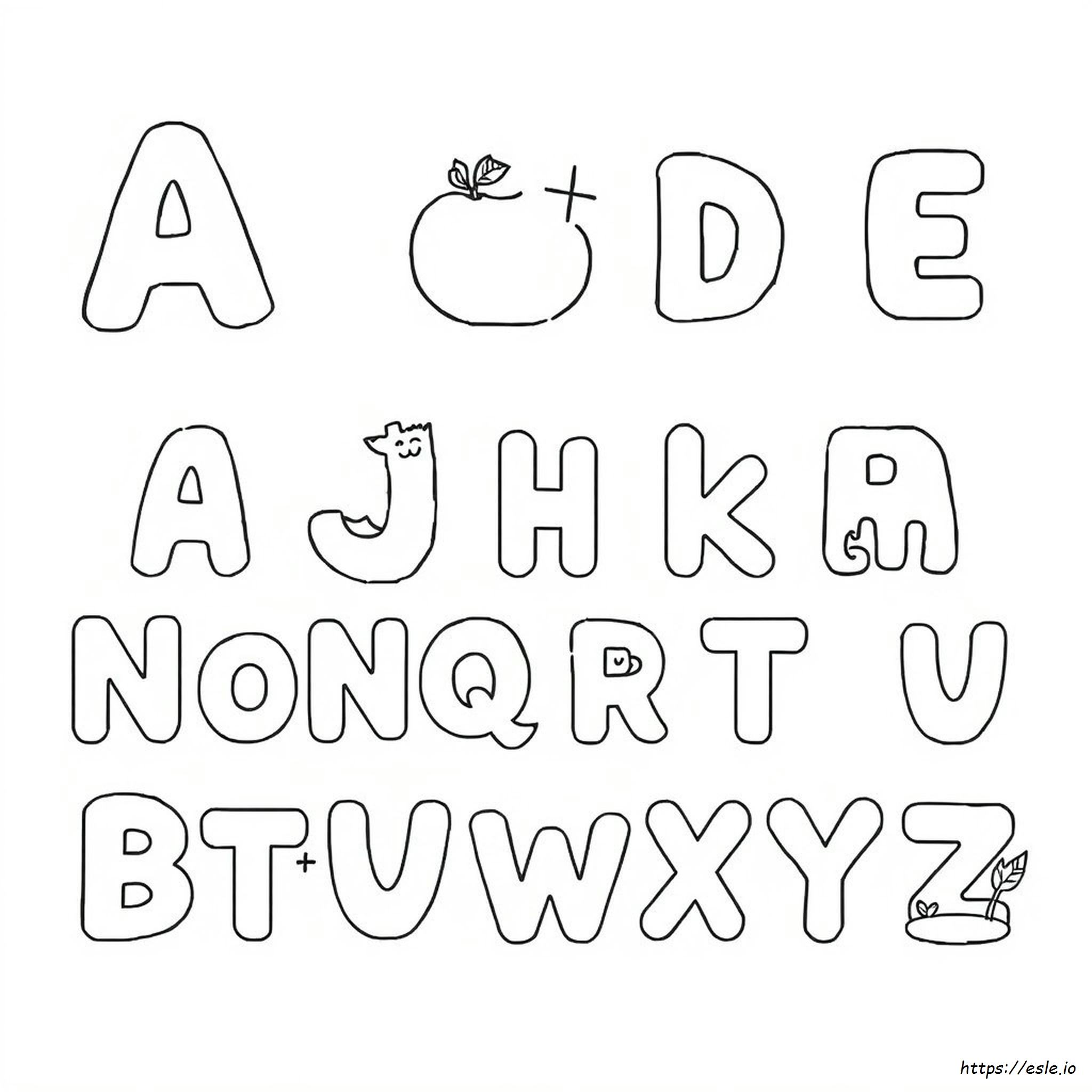 Bible Alphabet Coloring Pages