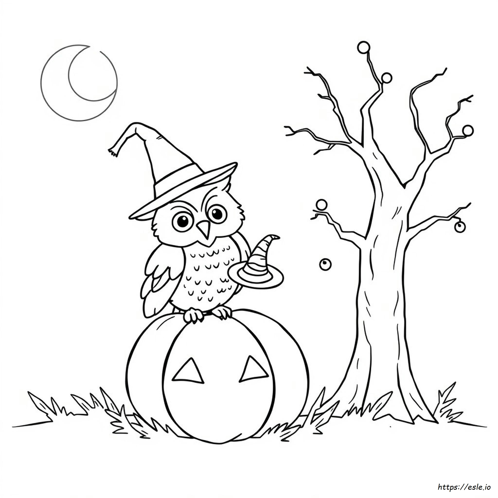 Halloween Fox Coloring Page