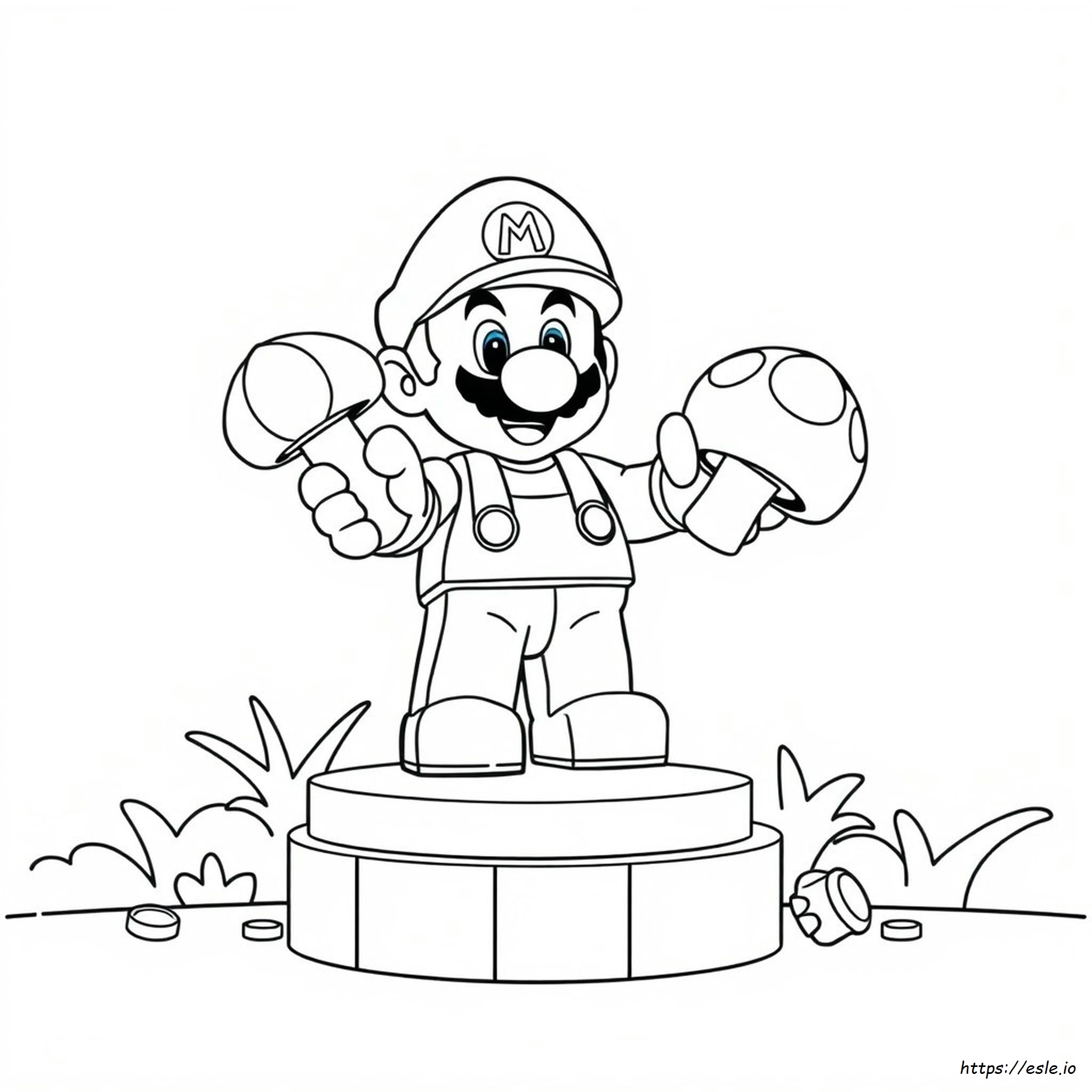 Super Mario Lego Coloring Pages