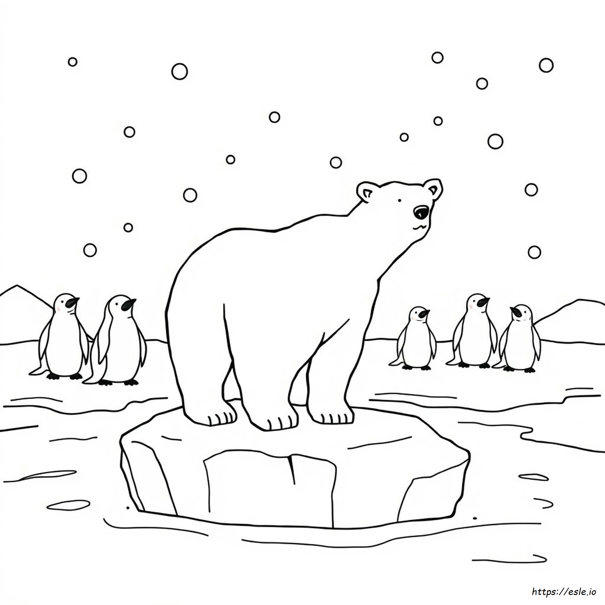 Polar Animals Coloring Pages For Preschool