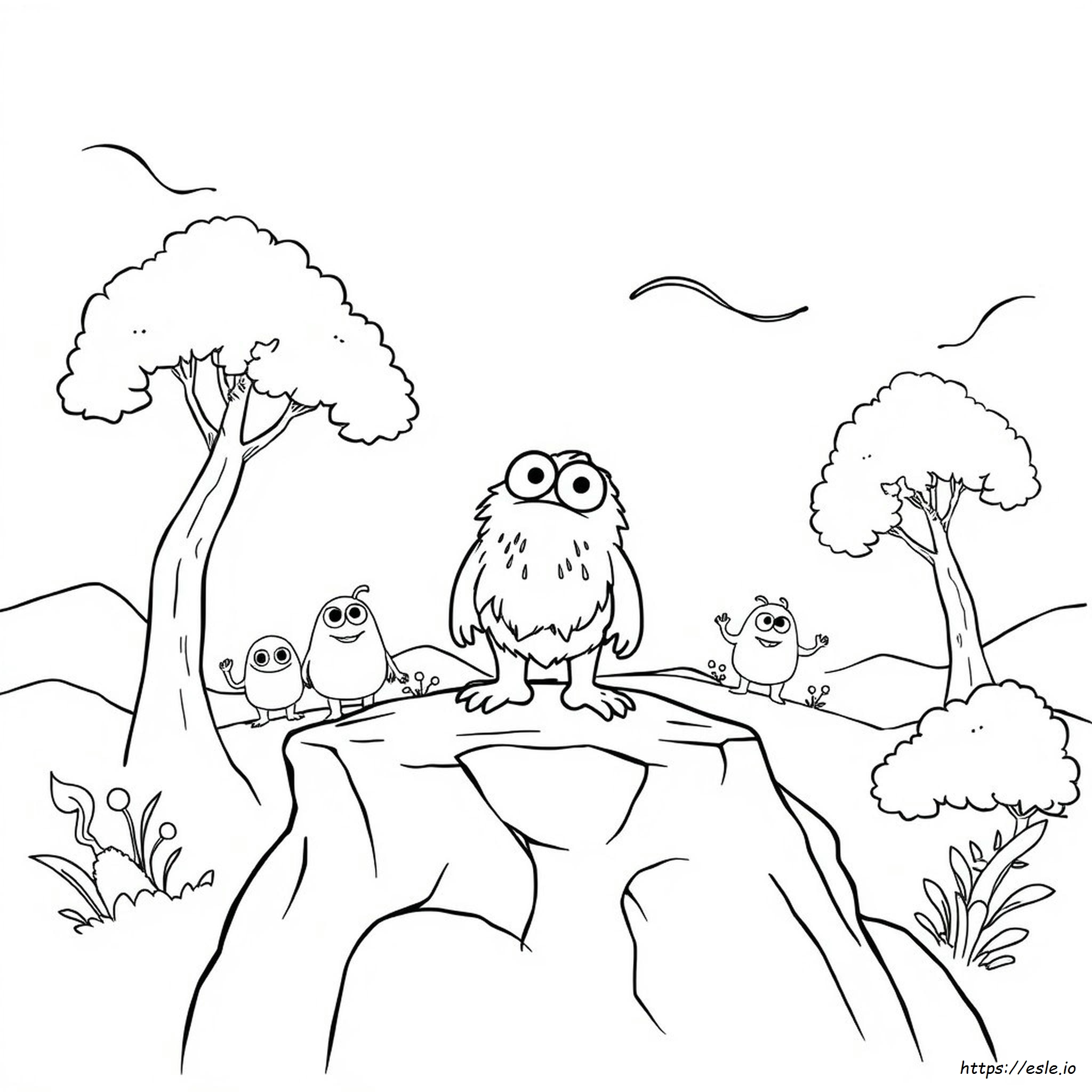 フウォグ マイシンギングモンスター 塗り絵