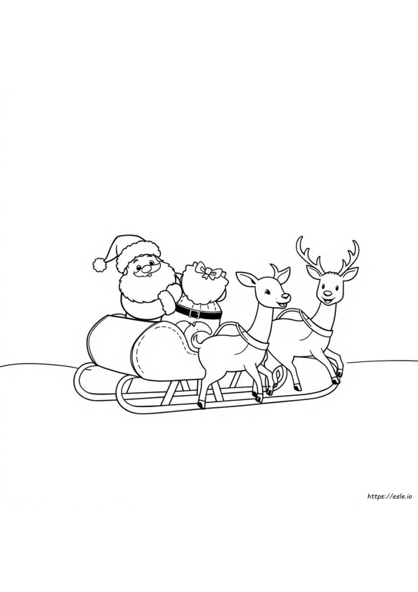 Cute Santa Colouring