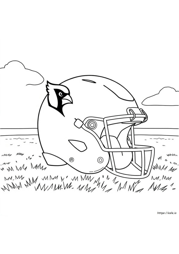 Cardinals Helmet Coloring Page