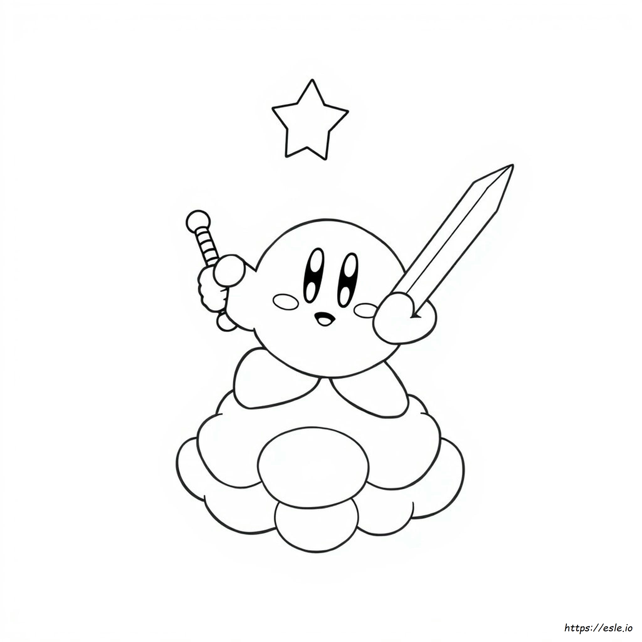 Kirby Spada Disegni Da Colorare