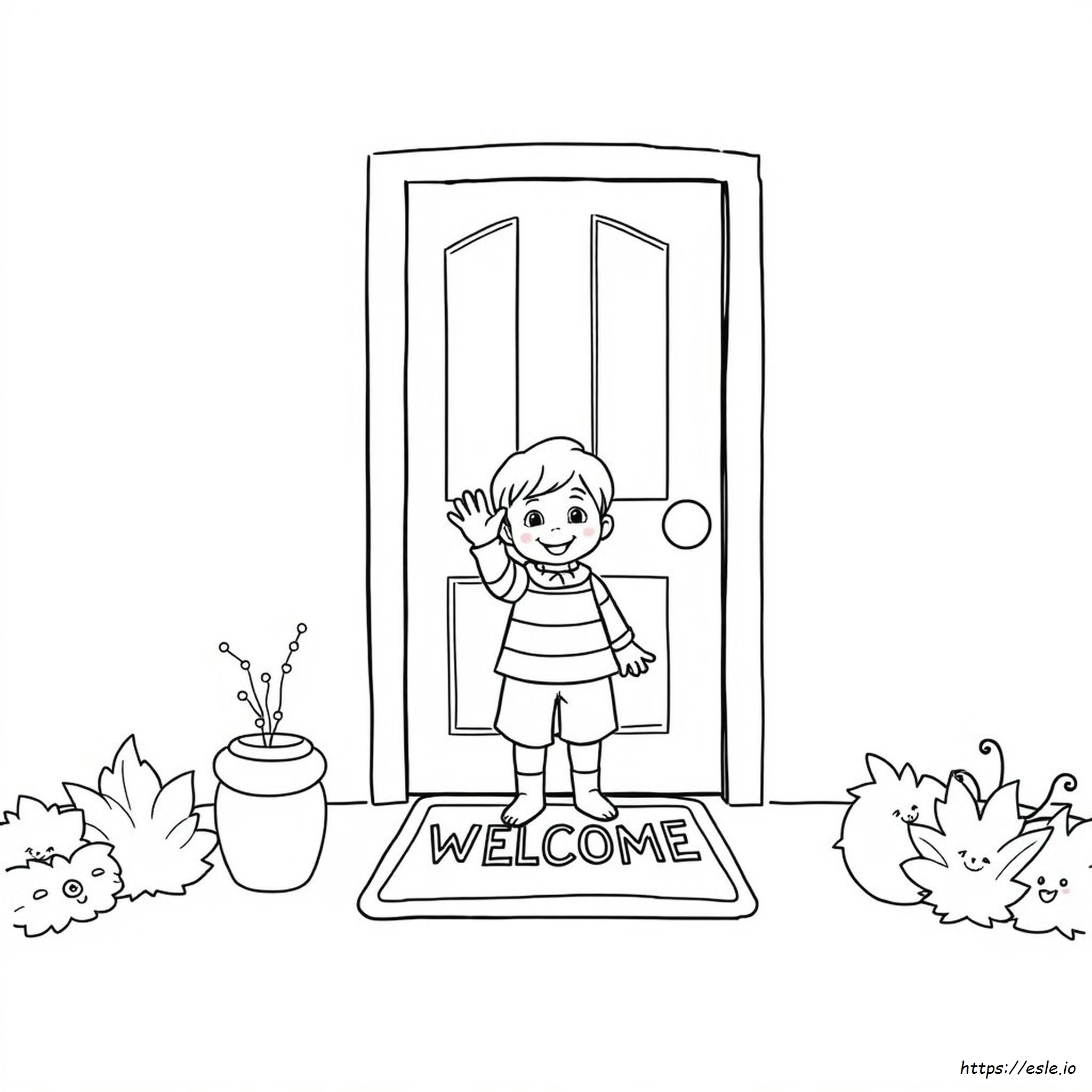 Welcome Back Coloring Pages