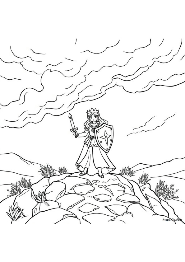 Hard Princess Coloring Pages