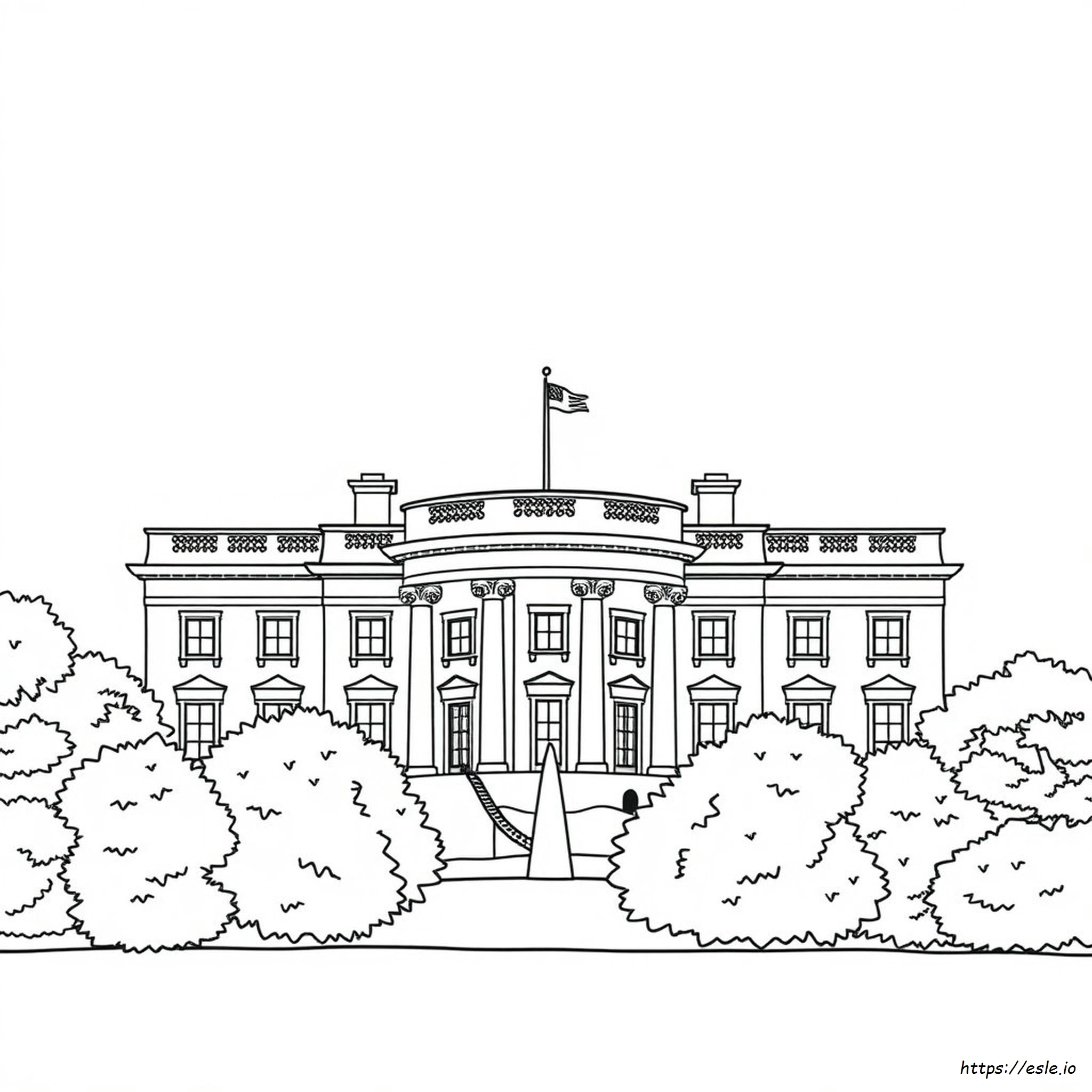 Coloring Page Of White House