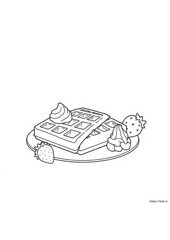 Wafel Kleurplaat