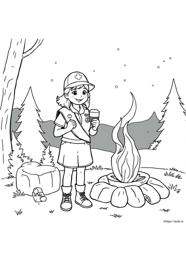Girl Scout Coloring Pages Pdf