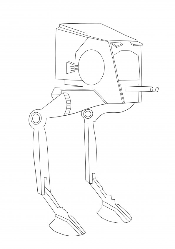 Star Wars at st free downloading for simple coloring image