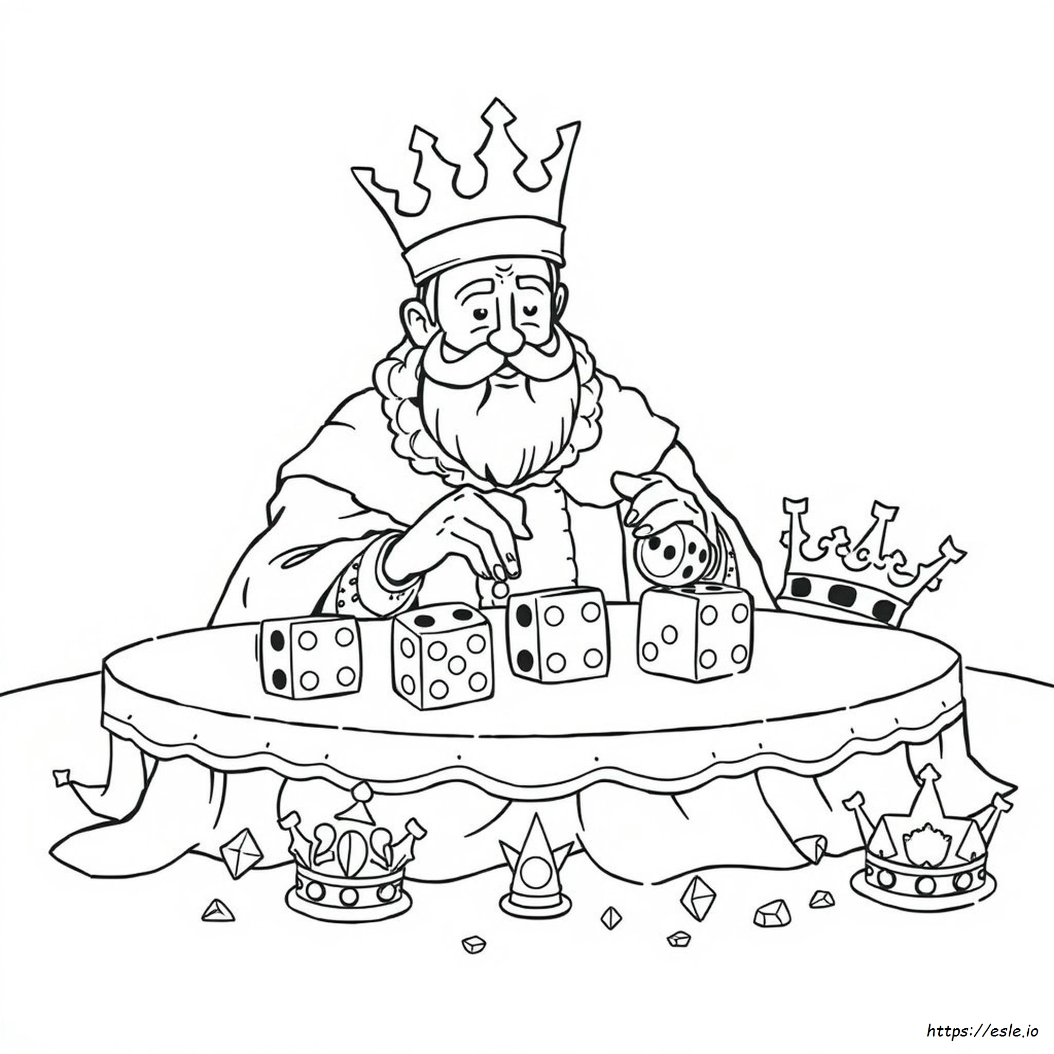 King Dice Coloring Pages