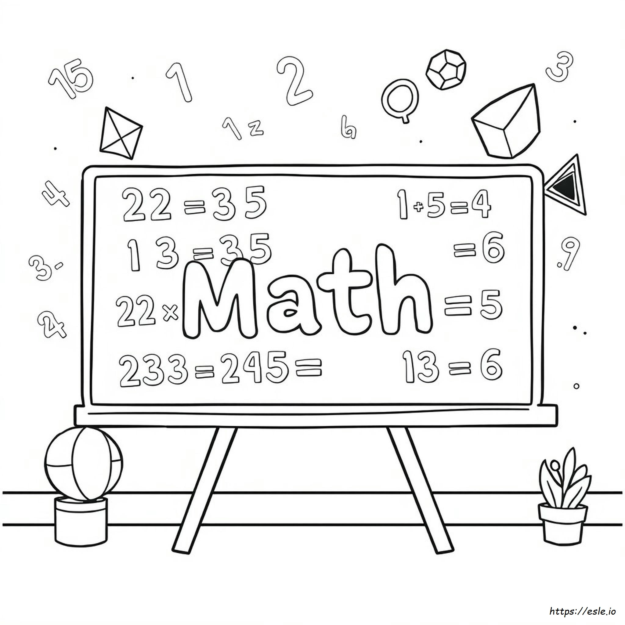 Coloriage Carré Mathématique