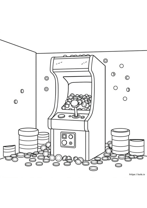 Páginas Para Colorear De Arcade