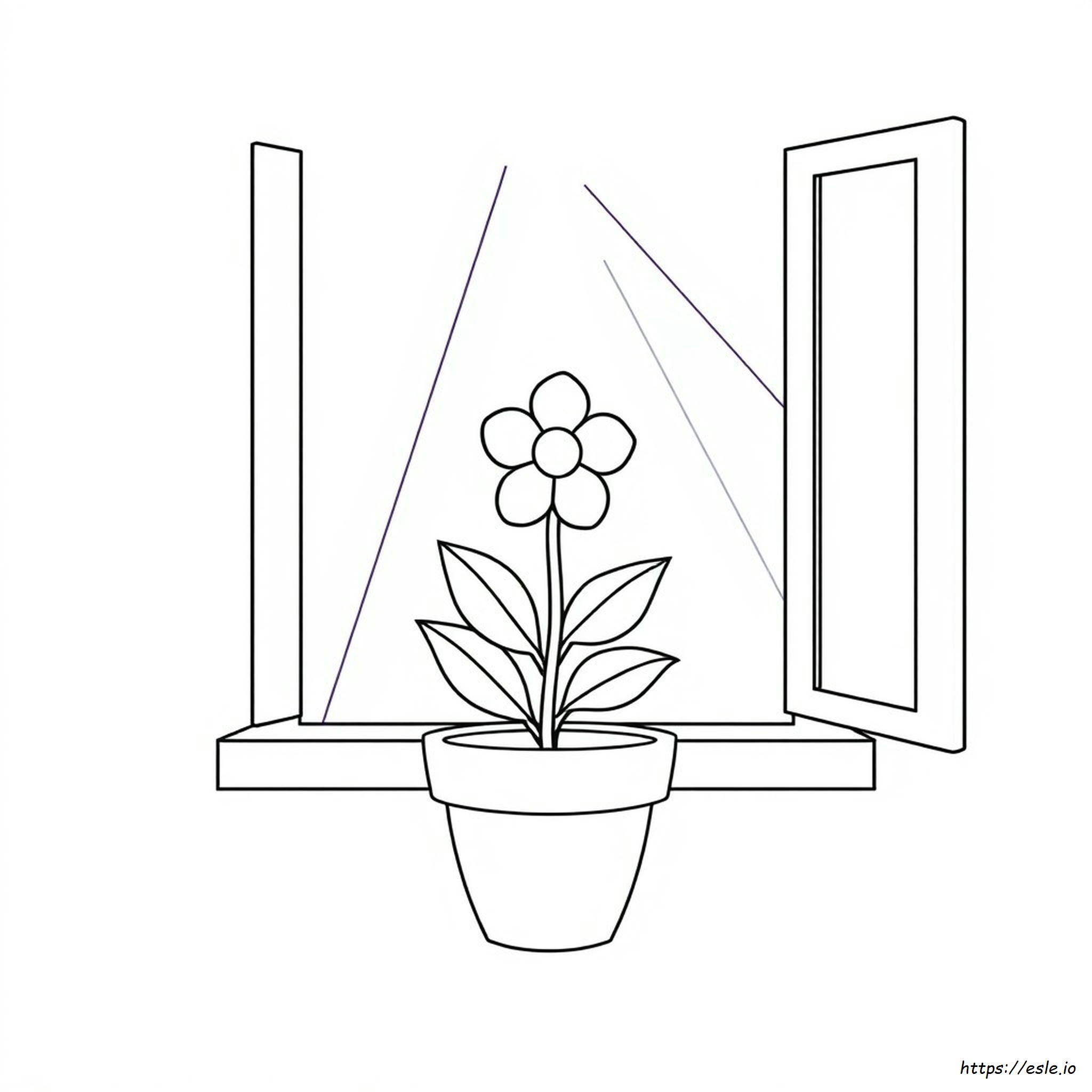 Flower Pot Coloring Pages Printable