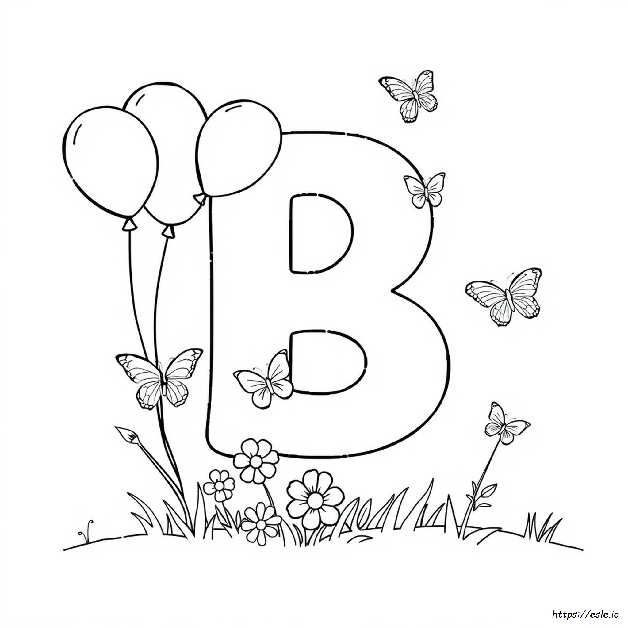 Letter B Coloring Pages Printable