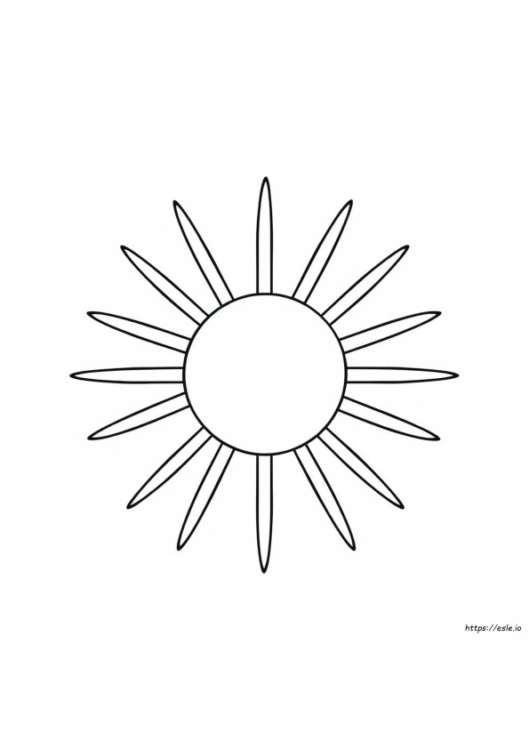 Nap Clip Art Színező