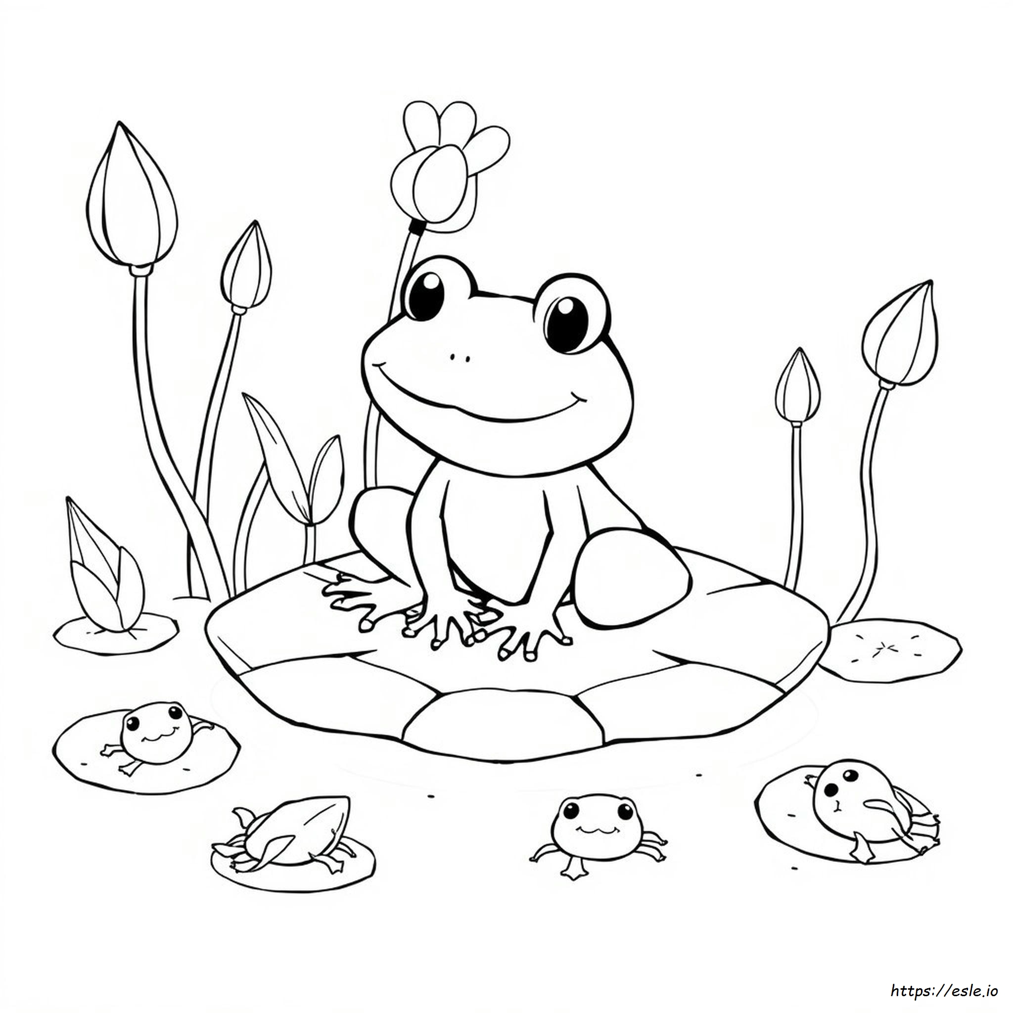Coloring Sheet Cute Frog Coloring Pages
