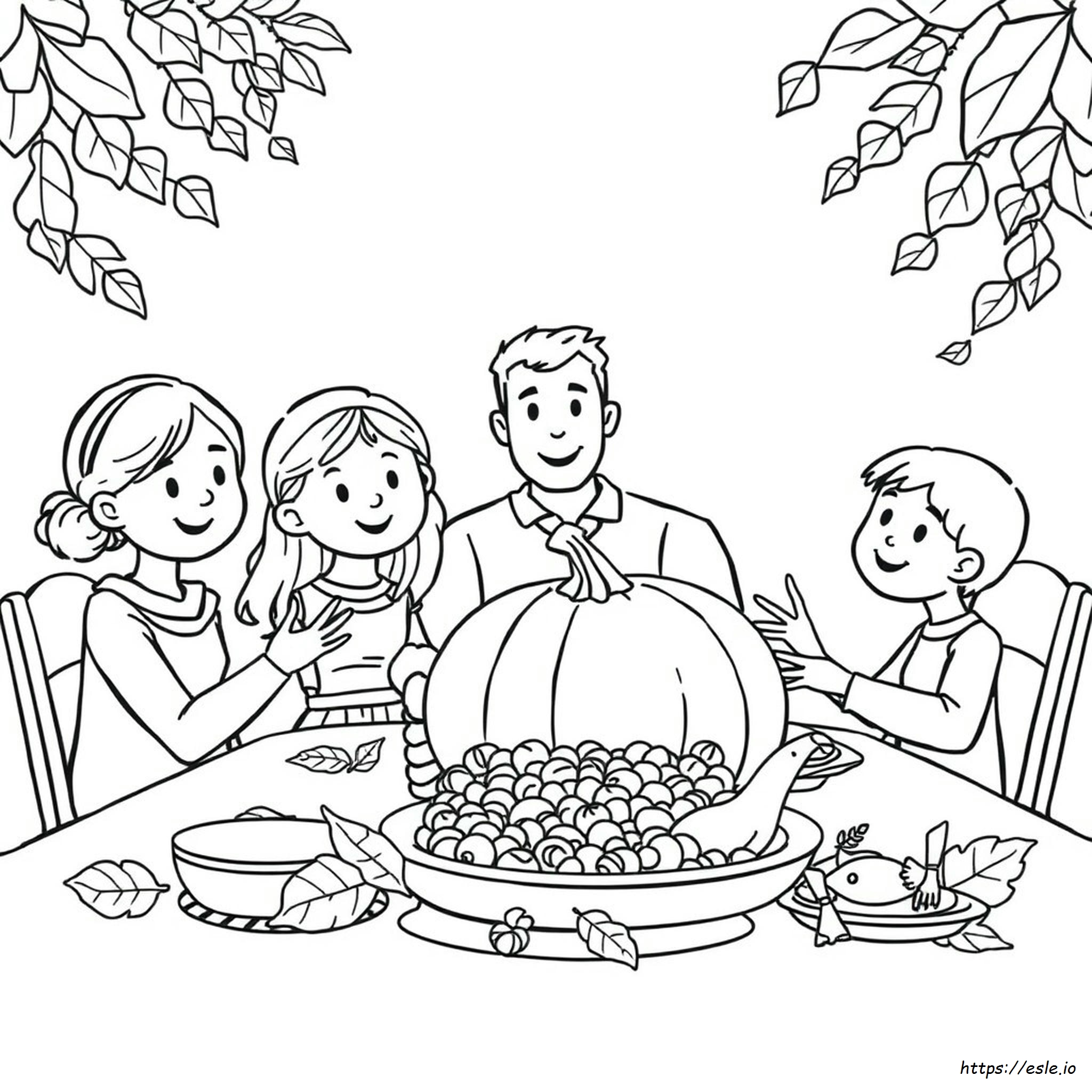 Thanksgiving Coloring Page - Free Printable
