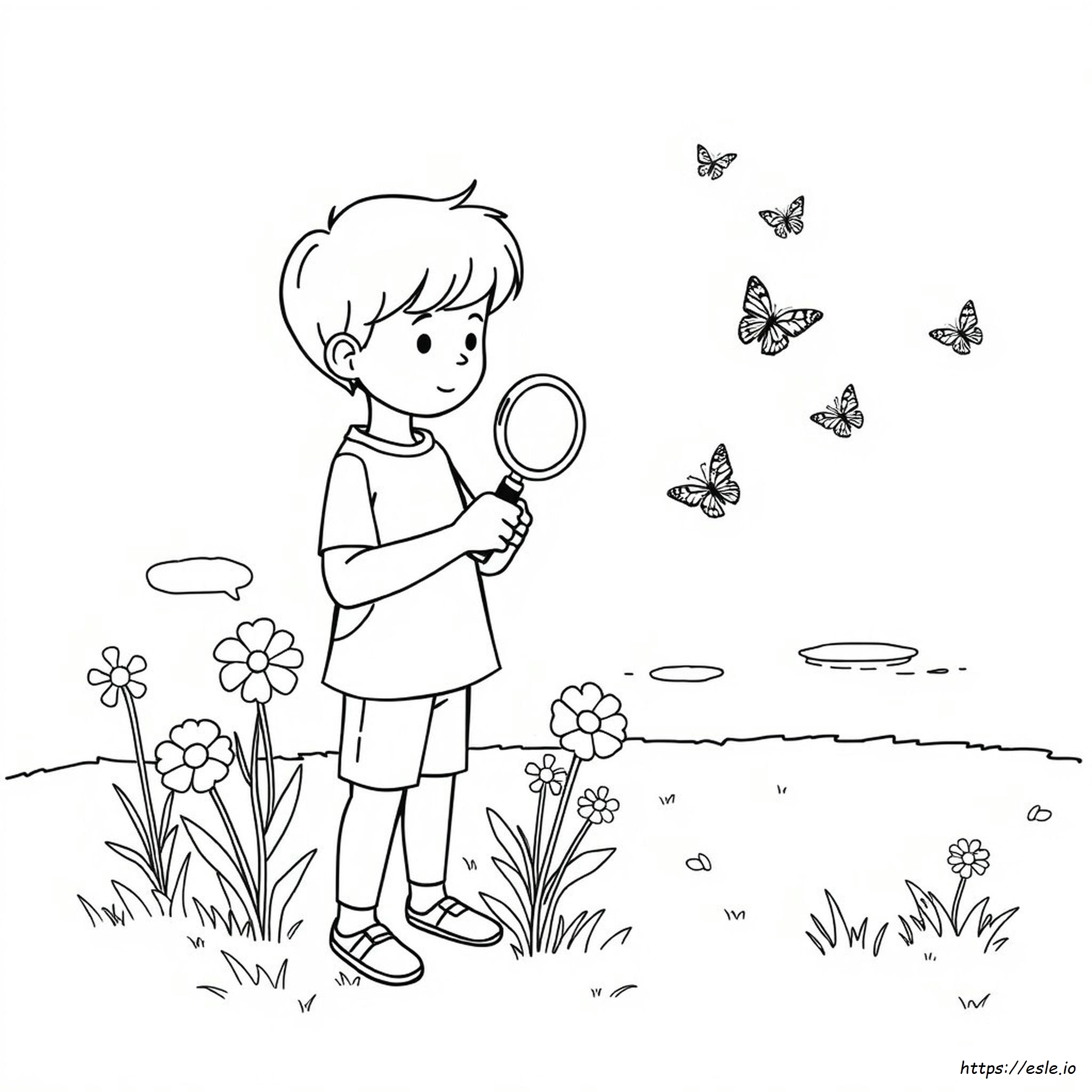 5 Senses Colouring Pages