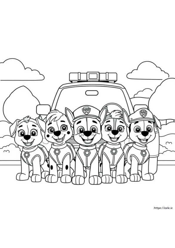 Paw Patrol Movie Coloring Pages
