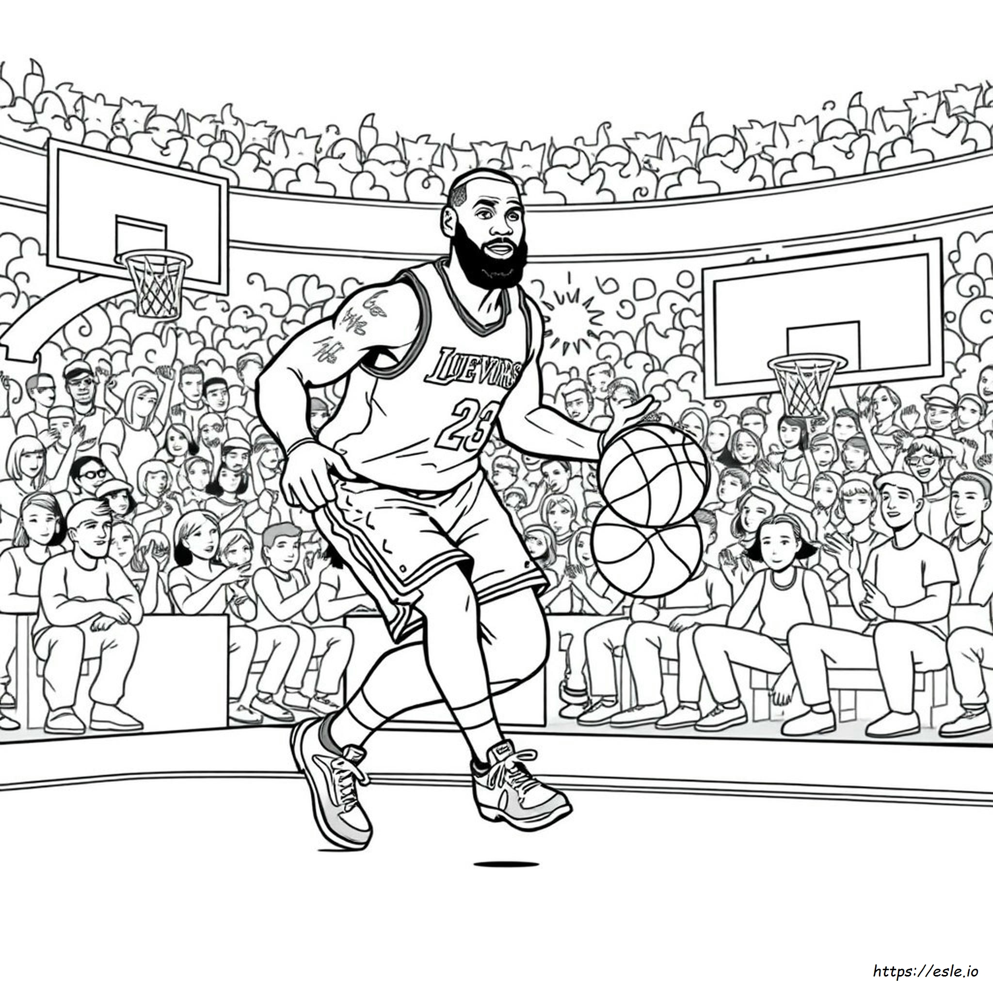 Lebron James Coloring Pages Pdf