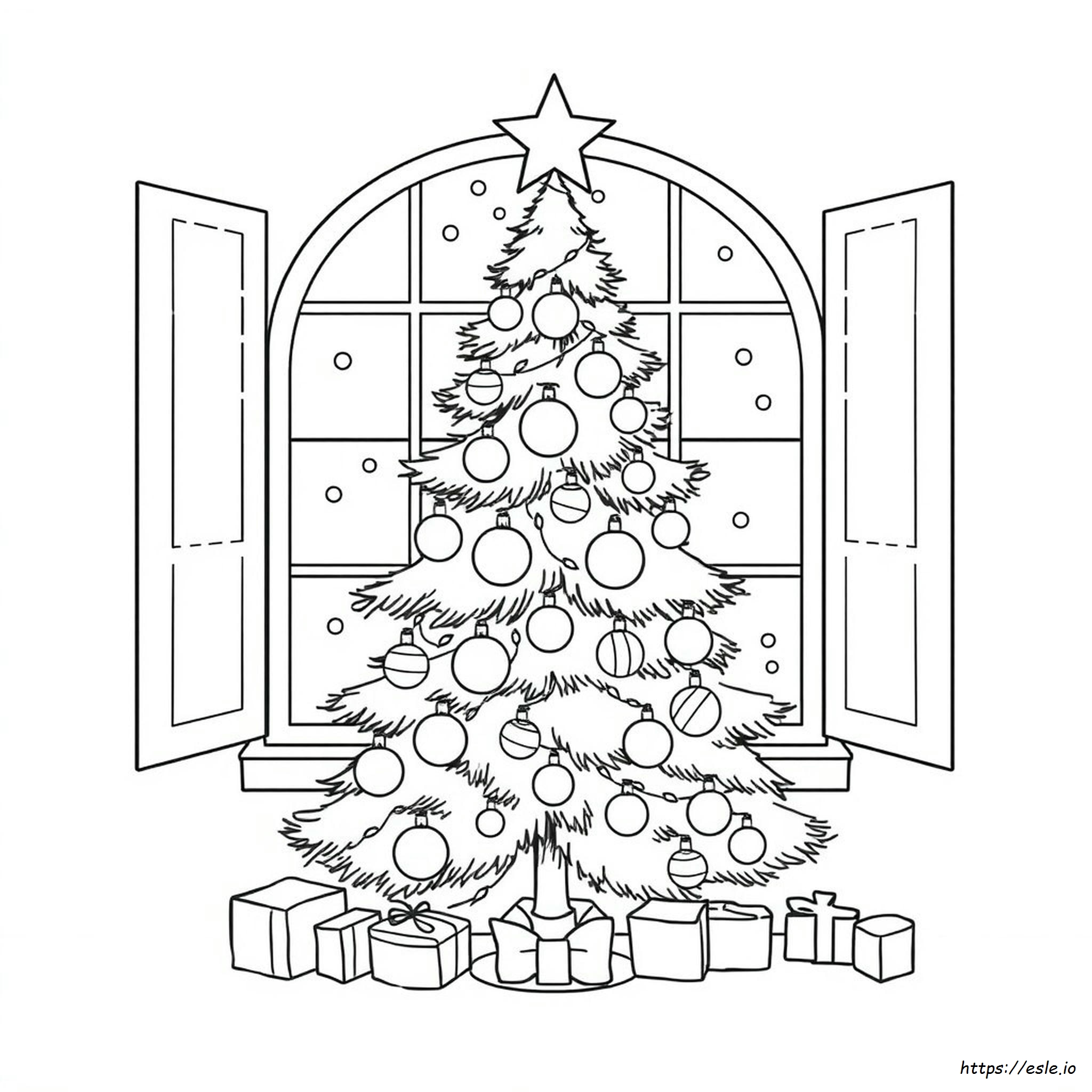 Christmas Tree Coloring Page Free Pdf