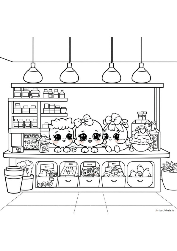 Shopkins Colouring Pictures