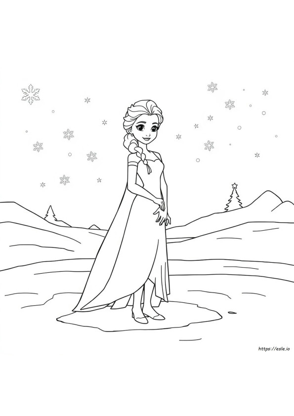 Elsa Colouring Pictures