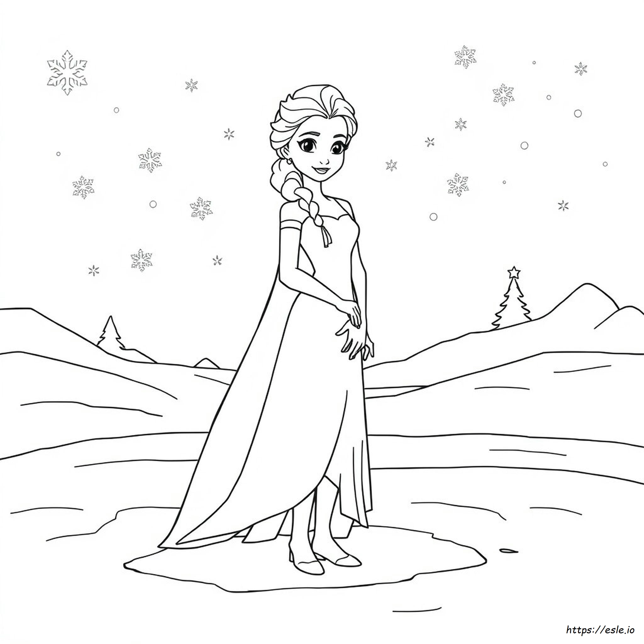 Elsa Colouring Pictures