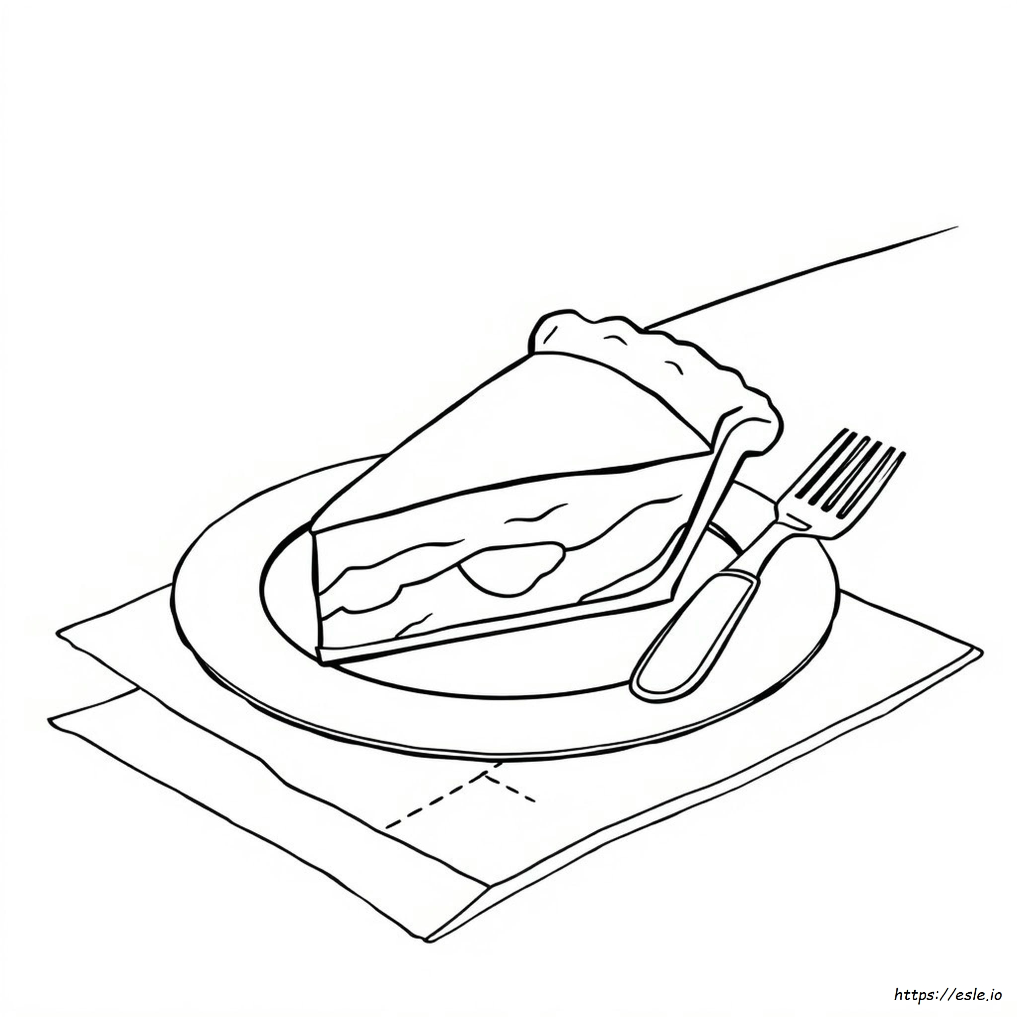 Coloring Page Of Pie