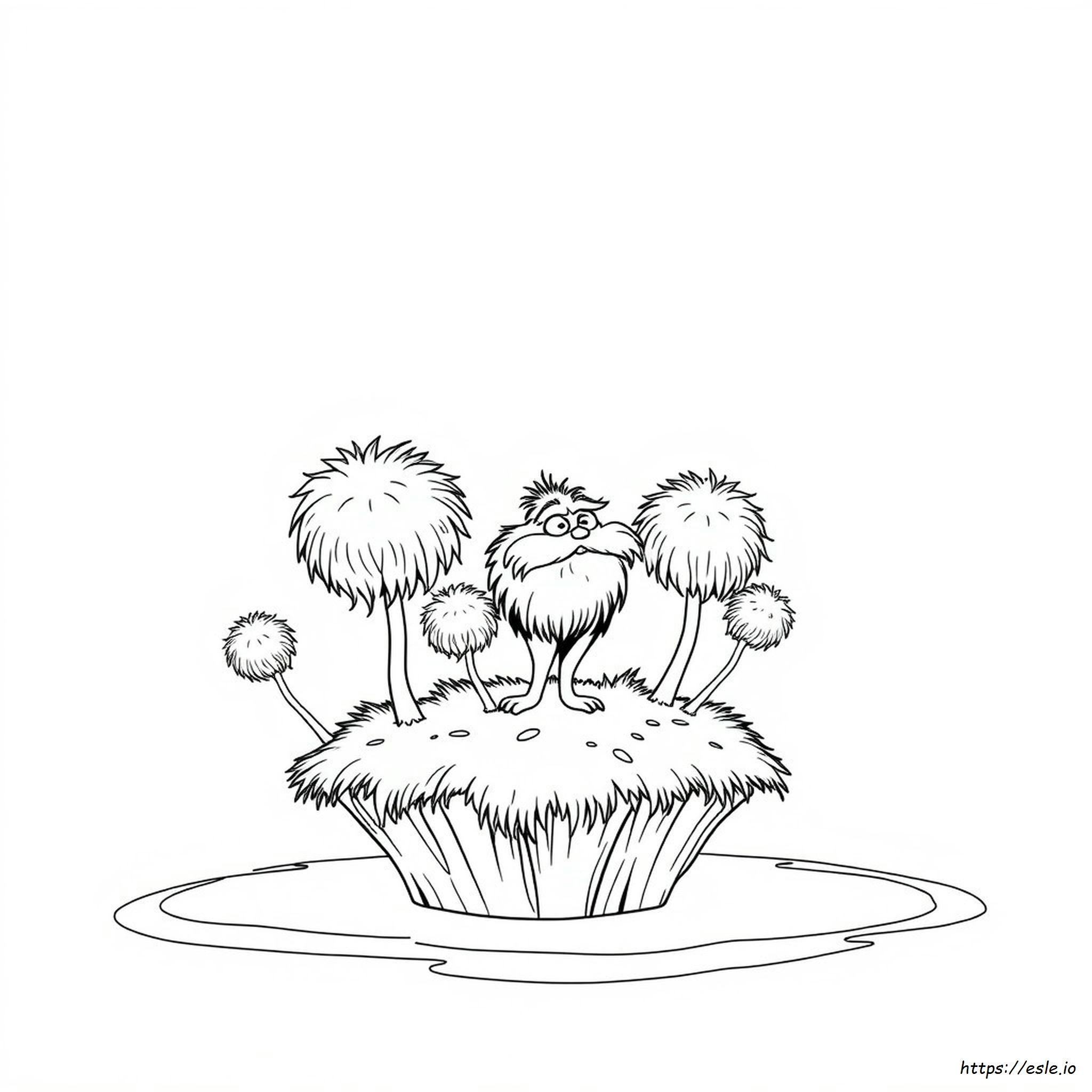 Truffula Tree The Lorax Coloring Pages