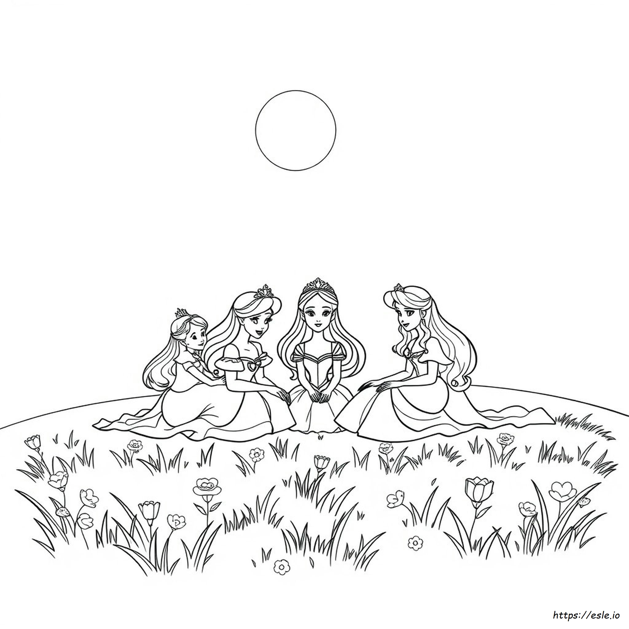 Planse De Colorat Prințese Disney De Colorat