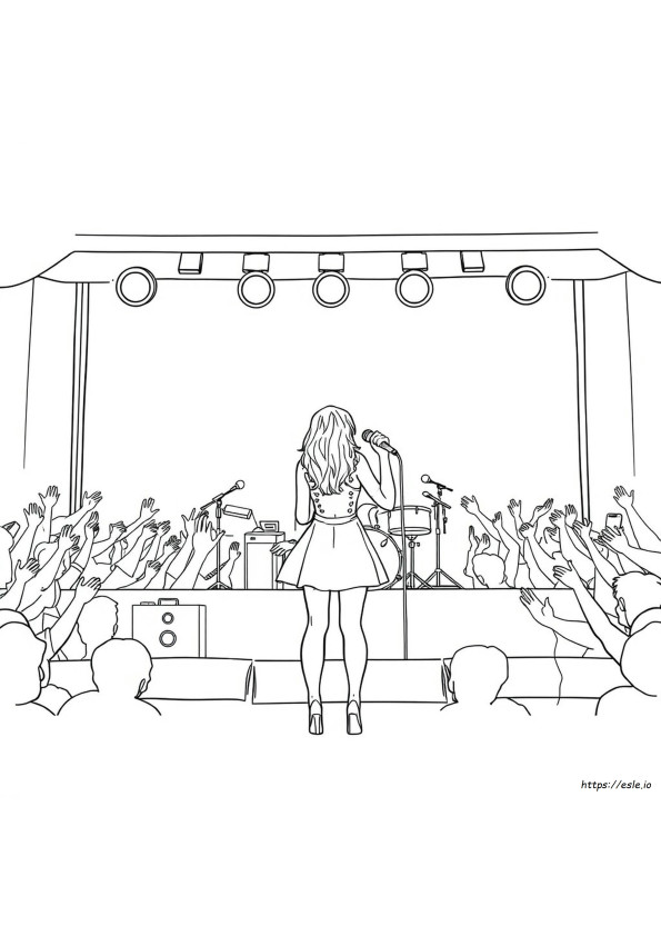 Taylor Swiftcoloring Pages
