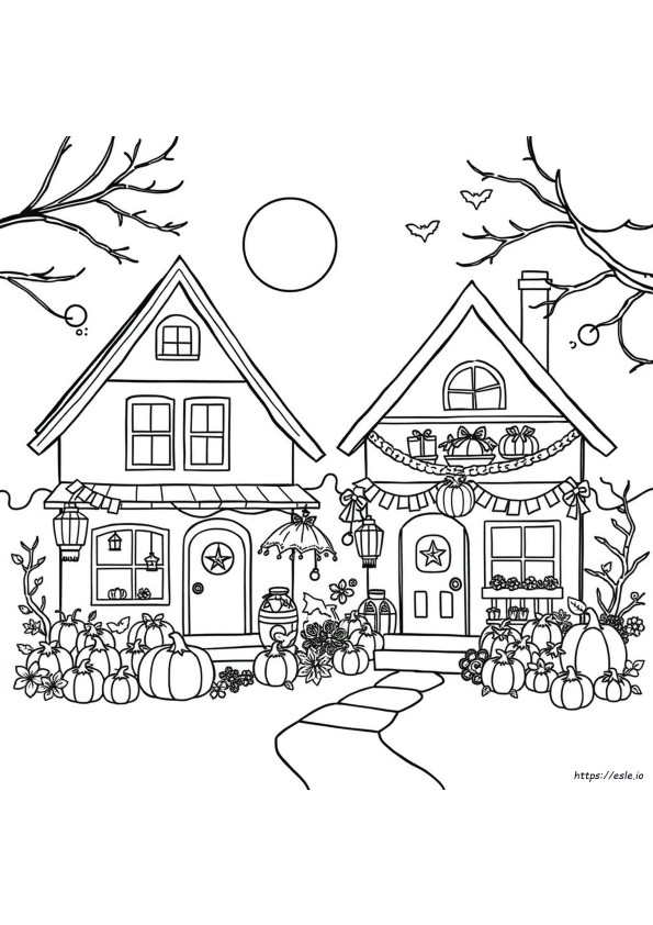 Pagini De Colorat Gratuite De Halloween Oriental Trading