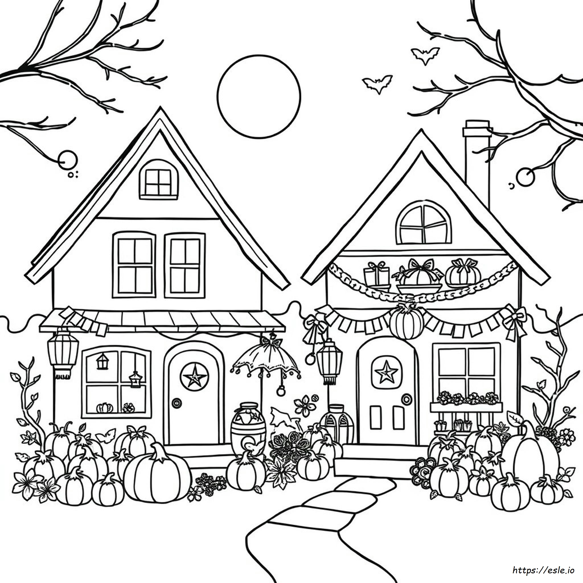 Gambar Mewarnai Halloween Gratis - Lembar Mewarnai untuk Anak