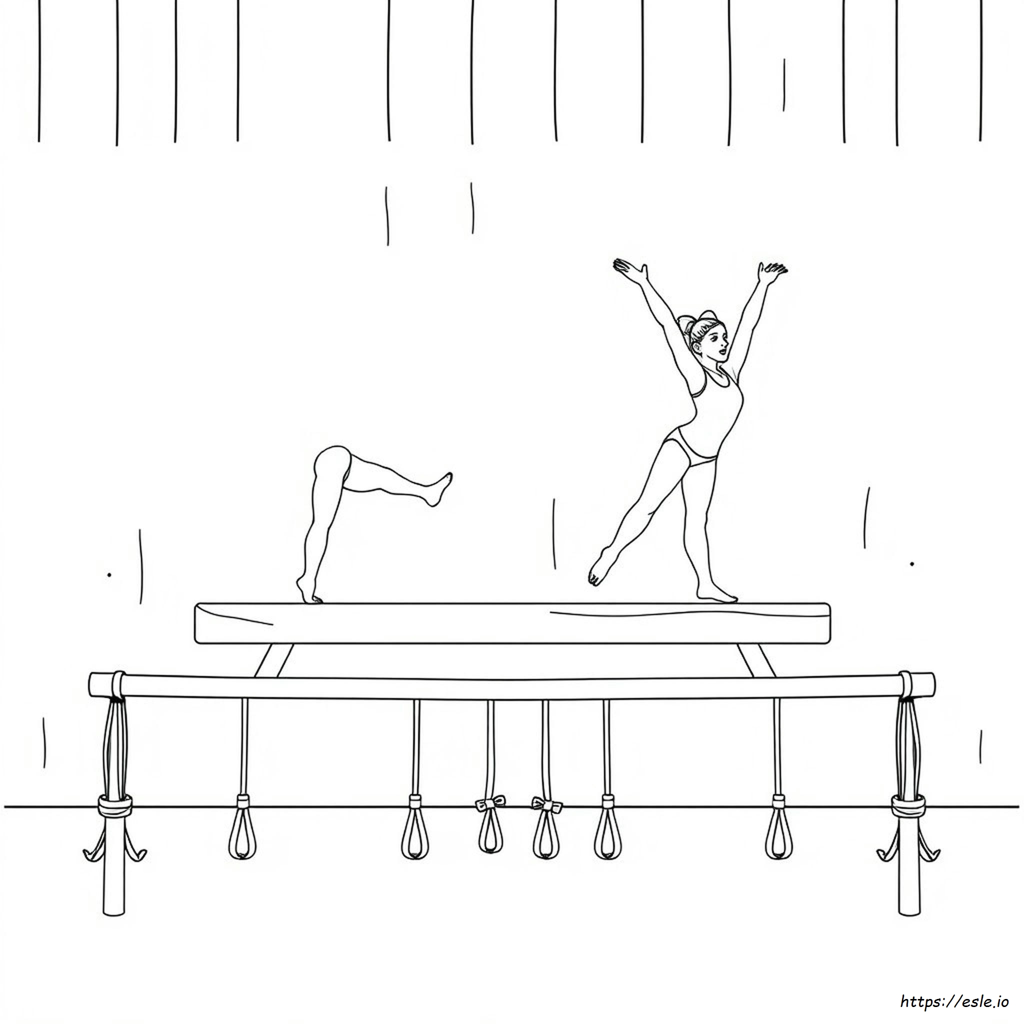 Gymnastics Coloring Pages Pdf