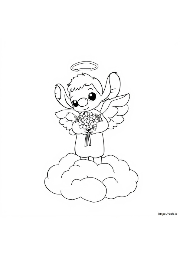 Coloring Stitch E Angel Para Colorir