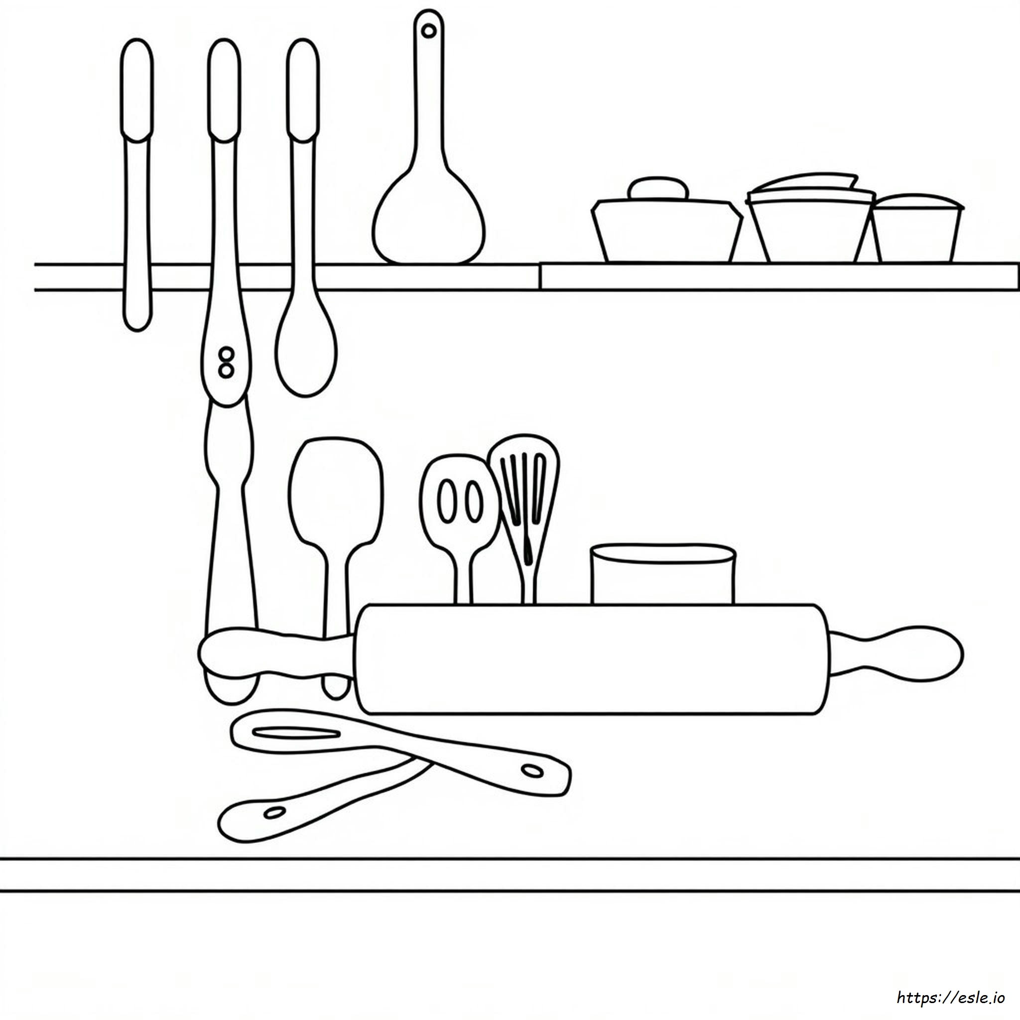 Kitchen Tool Kitchen Utensils Coloring Pages