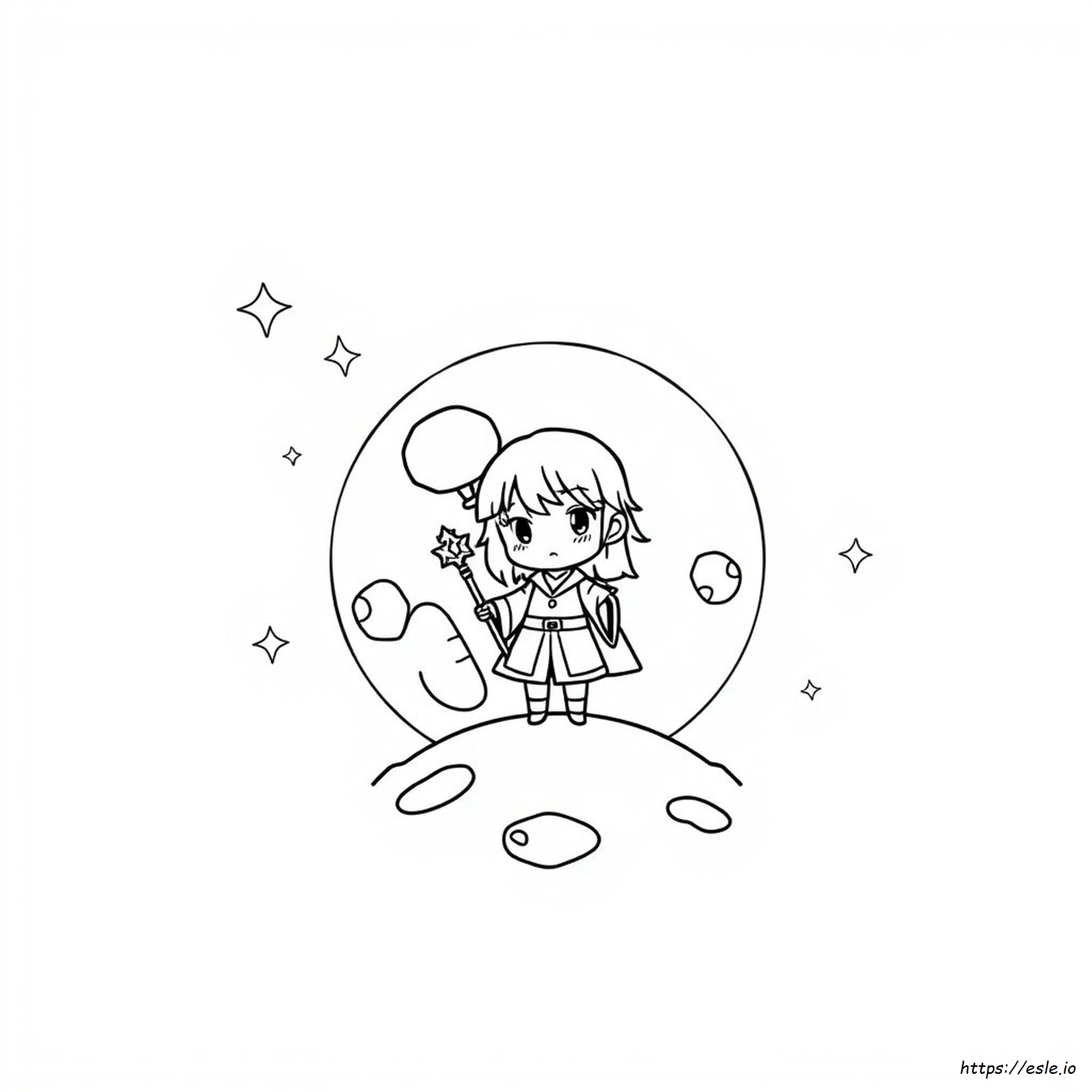 Chibi Moon Coloring Pages