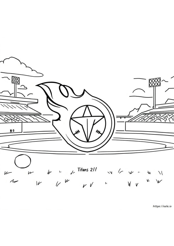 Logo Dei Titans Da Colorare