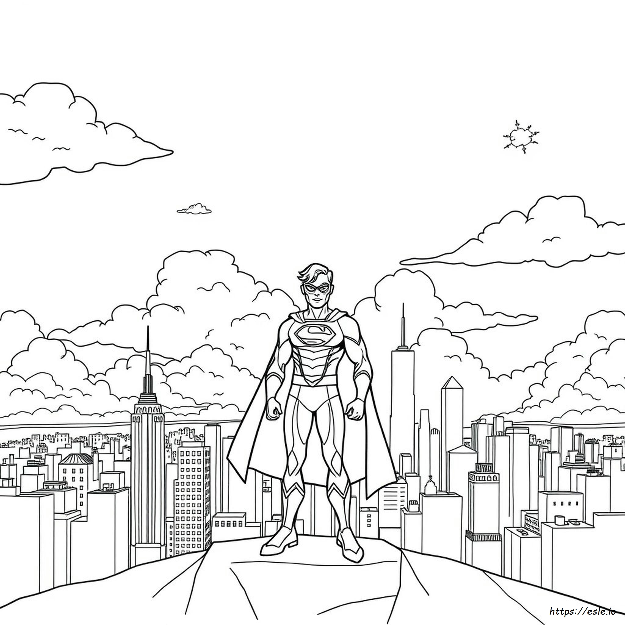 Super Hero Coloring Book Pages