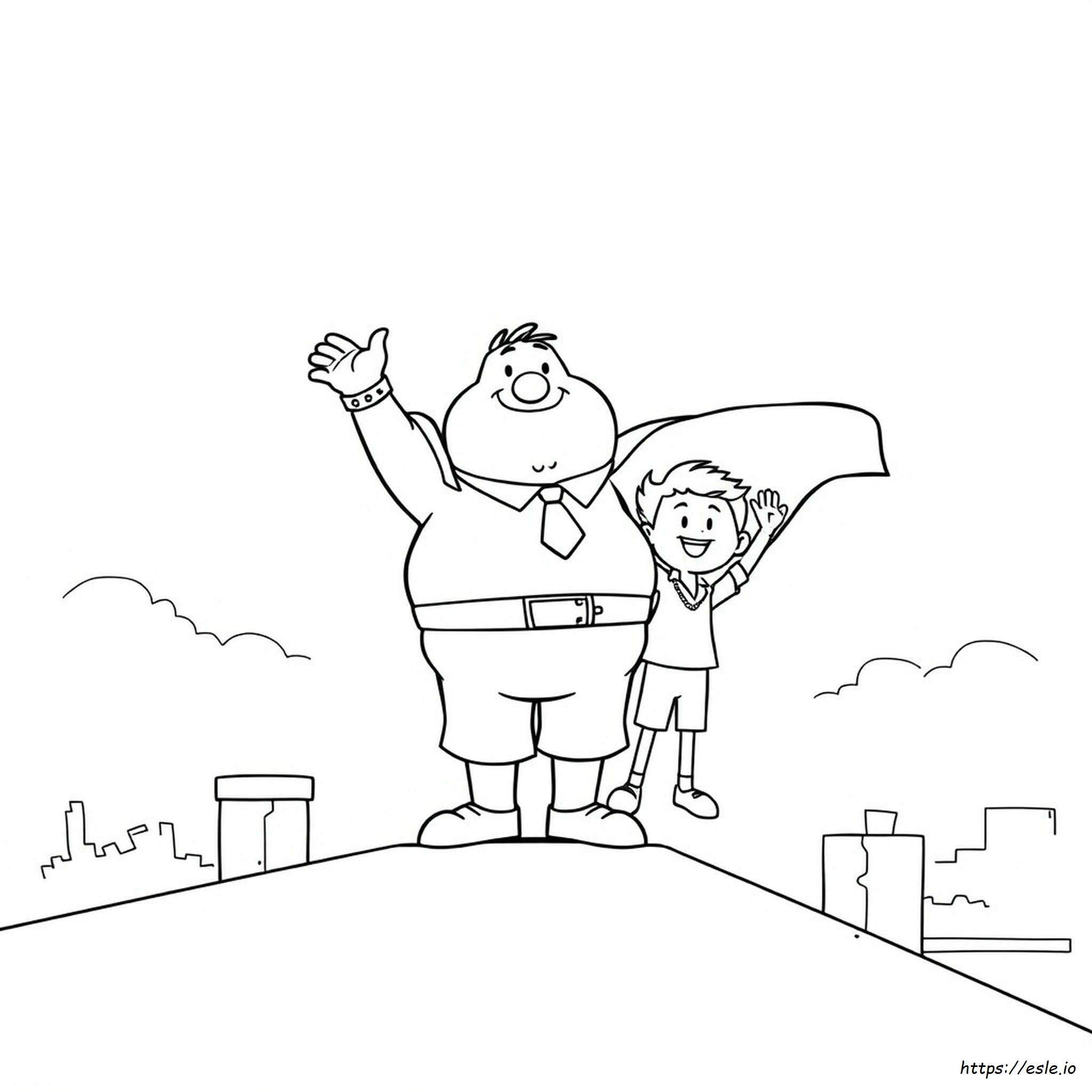 Captain Underpants George And Harold Coloring Pages